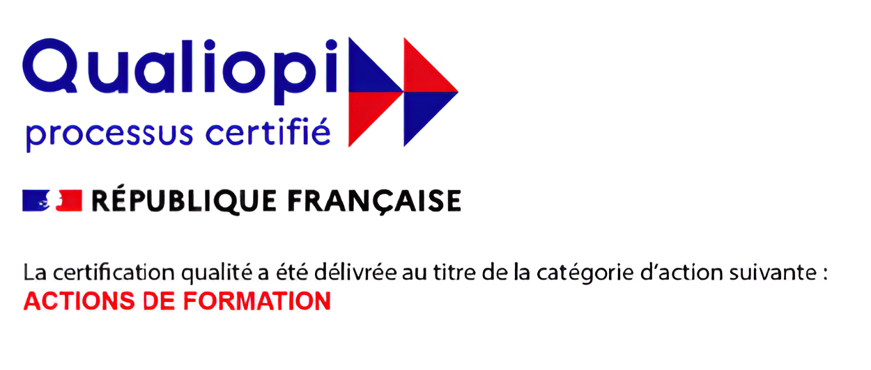 Logo Qualiopi avec mention Formation